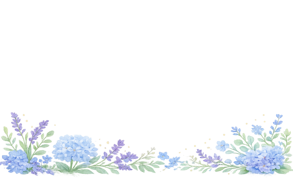 arranjo floral suave em aquarela