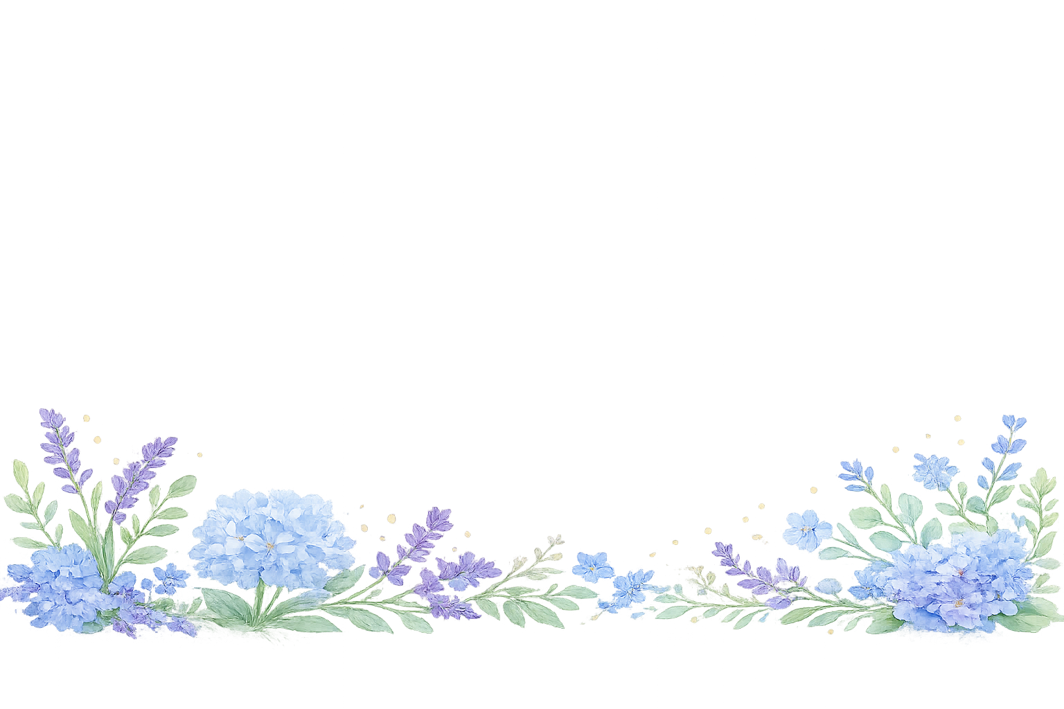 arranjo floral suave em aquarela