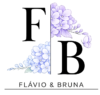 logo elegante com flores e iniciais