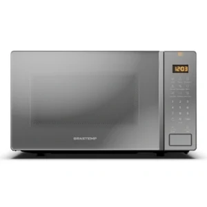 micro ondas 23 litros com multi preparos inox brastemp