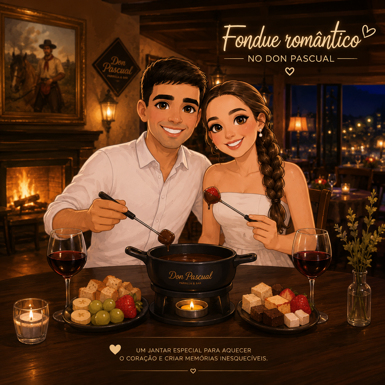 fondue romantico no don pascual